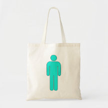 Person Man Sign Universal Silhouette Classic Comic Canvas Bag