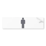 Person Man Sign Universal Silhouette Classic Comic bumper stickers
