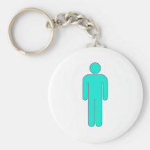 Person Man Sign Universal Silhouette Classic Comic Key Chain