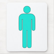 Person Man Sign Universal Silhouette Classic Comic Mouse Pad