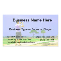Person taking pic st augustine business card templates