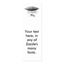Personal Airship Bookmark Business Card Templates