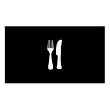 Personal Chef BW Business Card