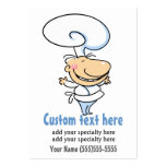 Personal chef/catering promotional card business card templates