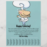 Personal chef/catering promotional flyer