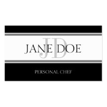 Personal Chef Stripe W/W Business Card