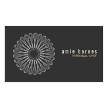 Personal Chef Whisk Logo Black Business Card business cards