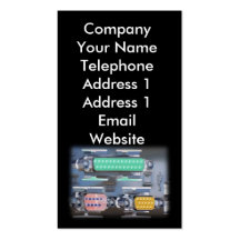 Personal Computer Back Side Business Card