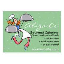 Personal Gourmet Chef/Catering promotional card Business Card