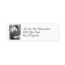 personal photo address label