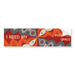 PERSONAL SPACE BUMPER STICKER