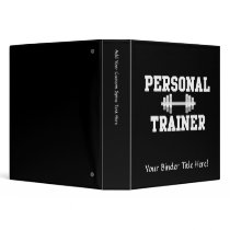 Personal Trainer Black and White Dumbell Training