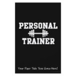 Personal Trainer Black and White Dumbell Training flyers