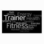 Personal Trainer Business Card business cards