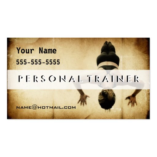 Personal Trainer Business Card