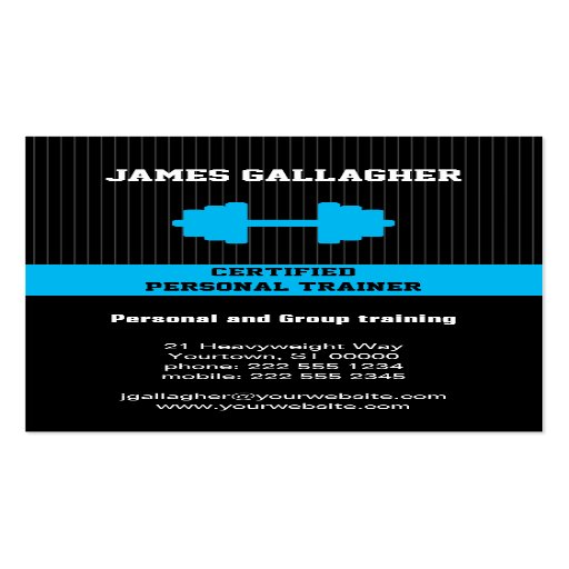 Personal Trainer Business Card