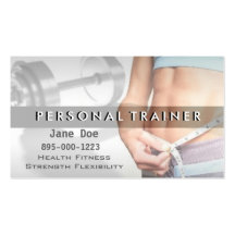 Personal Trainer Business Card Template