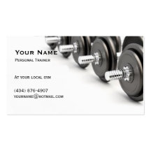 Personal Trainer Business Card Template