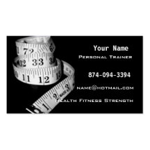 Personal Trainer Business Card Template