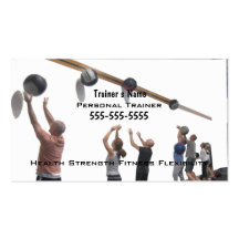 Personal Trainer Business Card Template