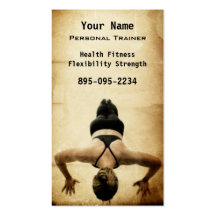 Personal Trainer Business Card Templates