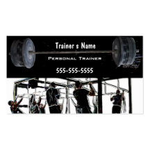 Personal Trainer Business Card Templates