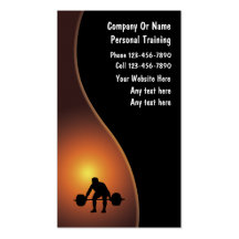 Personal Trainer Business Cards