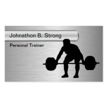 Personal Trainer Business Cards