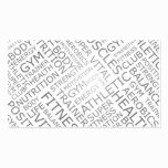 Personal Trainer or Fitness Centre Business Card business cards