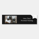 Personal Trainer or Fitness Dumbells Towel & Water Bumper Stickers