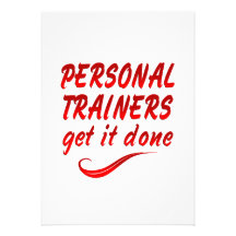 Personal Trainers Get it Done Personalized Invites