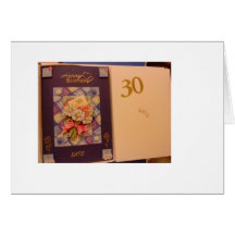PERSONALISED 30TH BIRTHDAY CARD