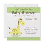 Personalised Baby Shower Invite - Baby Giraffe