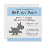 Personalised Birthday Invitation - Black Dog