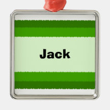 Personalised Christmas Decoration Green Christmas Tree Ornaments