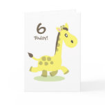 Personalised Giraffe Birthday Card