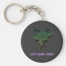 Personalised Tribal Rose - Keychain
