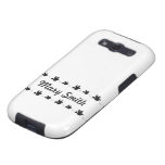 Personalizable Black and white Doves decoration Galaxy SIII Covers