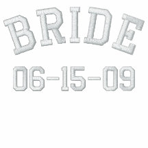Personalizable Bride Ladies Zip Hoodie