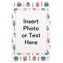 Personalizable GUITARS PHOTO FLEXIBLE MAGNET