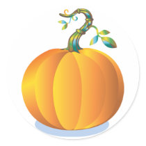 Personalizable Pumpkin Sticker
