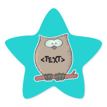 Personalize an Owl, <TEXT> Sticker