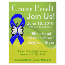Personalize Anal Cancer Fundraising Benefit Flyers