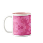 Personalize Bright Pink Camouflage Mug