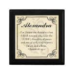 Personalize Christian Bible Verse Keepsake Trinket gift boxes
