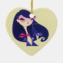 Personalize Cute Diva Ornaments