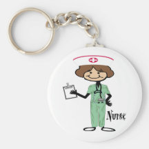Personalize Female Nurse Key Chains