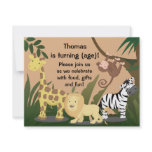 Personalize Happy Jungle Birthday Party Invitation