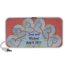 Personalize Heart Kaleidoscope Speakers
