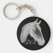 Personalize Horse Head Chain Keychain